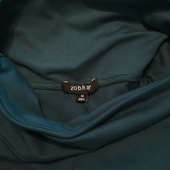 Zobha Performance Legging Easy Endurance Capri Teal Medium M Like New - Picture 6 of 6